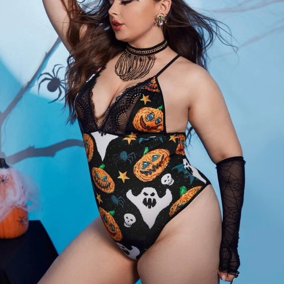 Halloween Plus Size Bodysuit - Picture 3 of 4